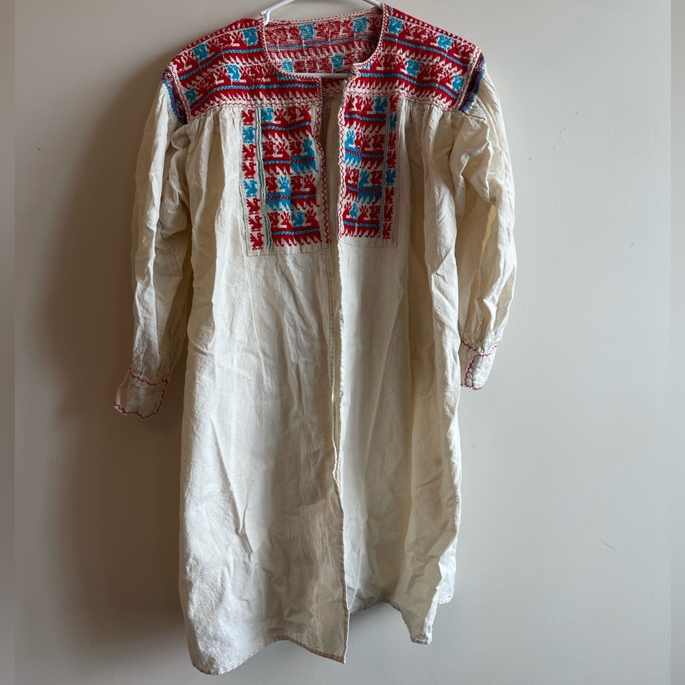 Embroidered Duster Light Jacket